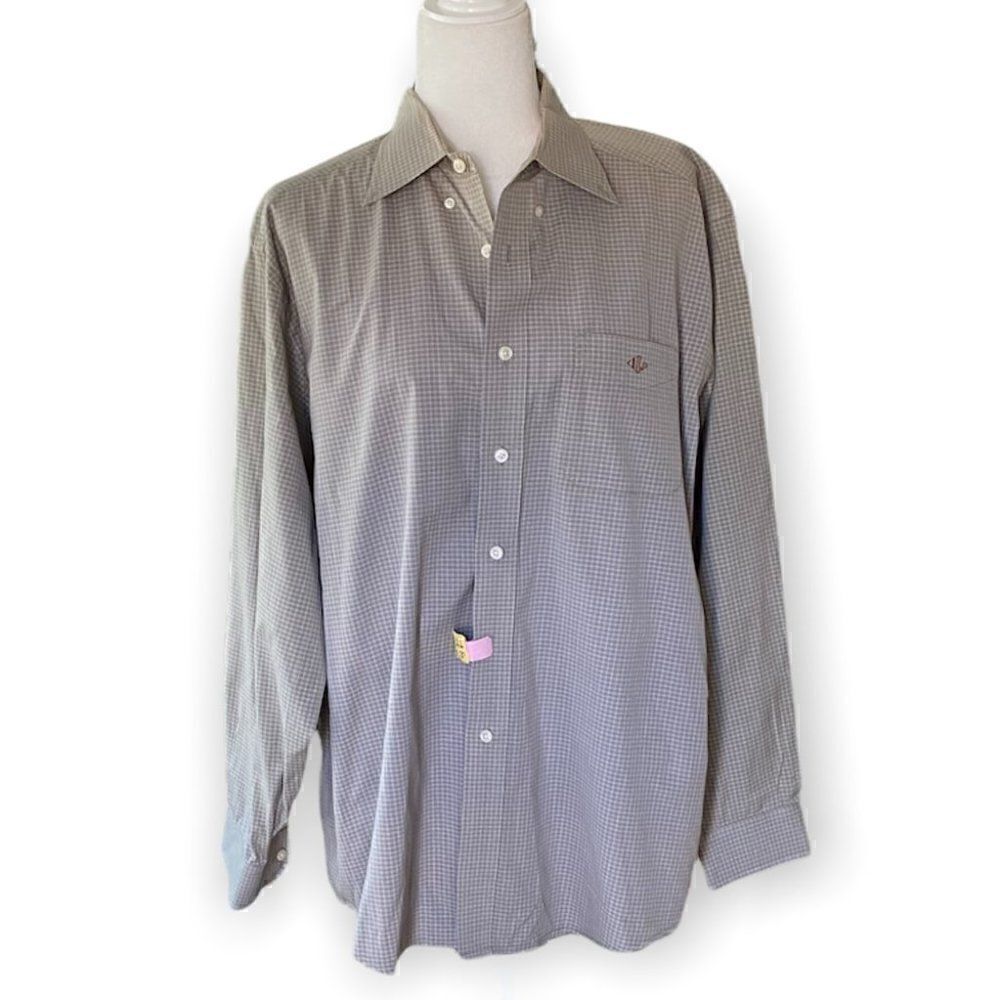 LL Bean Mens Single Needle Tailoring Casual Dress Shirt SZ 17